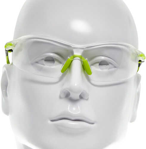 Allen All-In Youth Shooting Glasses Polycarbonate Clear Lens Fluorescent Yellow Frame
