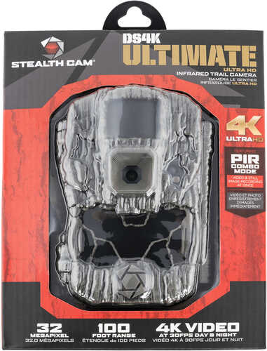 Stealth Cam STC-DS4Ku DS4K Ultimate Camo 32MP Resolution No Glow IR Flash Sd Card Slot/Up To 128Gb Memory