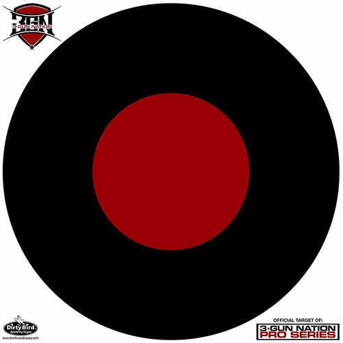 Birchwood Casey Dirty Bird 3-Gun Nation Bullseye Tagboard Target 17.25" 100 Per Pkg