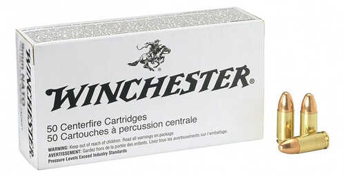 9X21mm 124 Grain FMJ 50 Rounds Winchester Ammunition