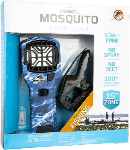 Thermacell Mr300 Portable Mosquito Repeller - Mossy Oak Fishing Bundle w/Clamp