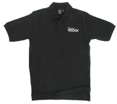 Glock Short Sleeve Medium Black Polo Shirt Md: AP60405