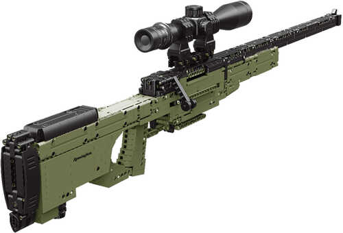 Remington Toys Building Blocks Sniper Rifle OD Green/Black Plastic 41"Long X 9.5"Tall Age 14+