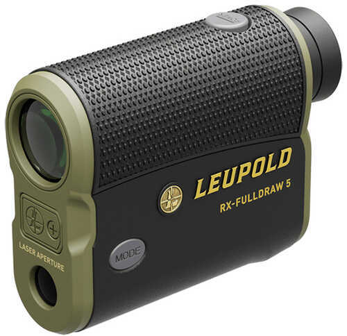 Leupold 182444 Rx FullDraw 5 Black/Green 6X 22mm 1200 yds Max Distance OLED Display