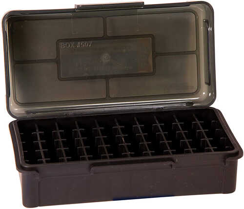 Battenfeld Hinge-Top Ammo Box 40 S&W 45 ACP 357 Mag Black High Density Polymer 50Rd