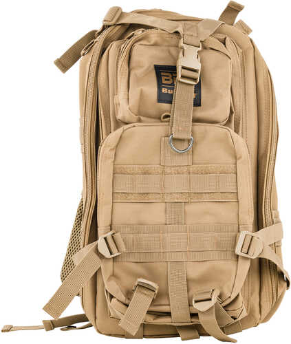 Bulldog BDT410T Tactical Backpack Compact Style With Tan Finish 2 Main & Accessory Compartments Hydration Bladder