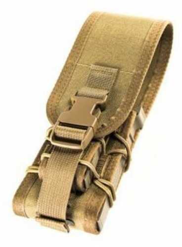 High Speed Gear Taco MOLLE Double Decker Covered Coyote Brown Nylon W/Polymer Divider Holds 1 Ri