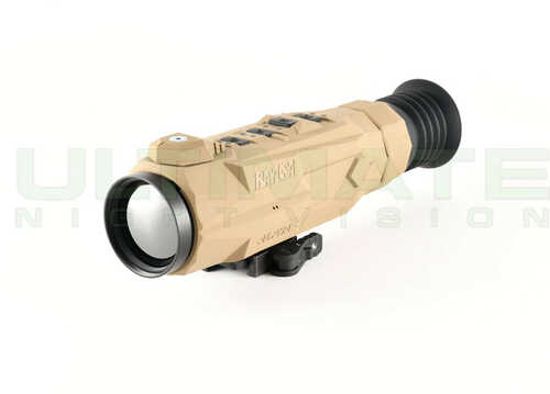 Iray Usa Irayra50 Rico Alpha Thermal Rifle Scope Tan 3x 50mm Multi Reticle 4x Zoom 640x512, 50 Hz Resolution Features Ra