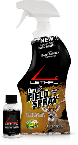 Lethal 9717e6731zc6 Dirt Field Spray Cover Scent/eliminator 32 Oz Trigger