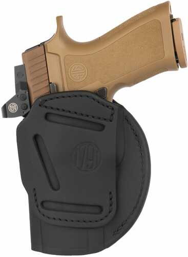 1791 Gunleather 4wh6vtgr 4-way Iwb/owb Size 06 Black Leather Paper Ambidextrous Hand