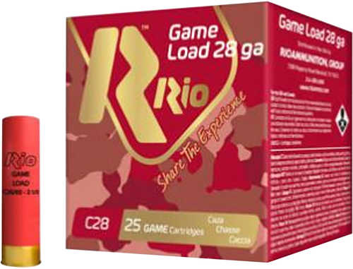 Rio Ammunition Game Load 28 Gauge 2-3/4" #6 Shot 1 oz. 25 Rounds