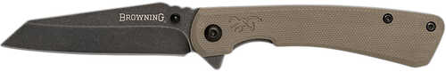 Browning 3220512 Branded Rock Edc 3" Folding Wharn-img-0