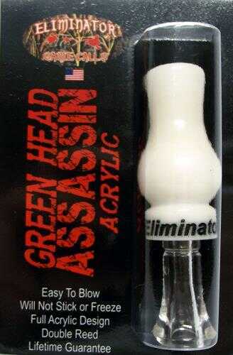 Eliminator Calls 82082 Green Head Double Reed Duck Acrylic White