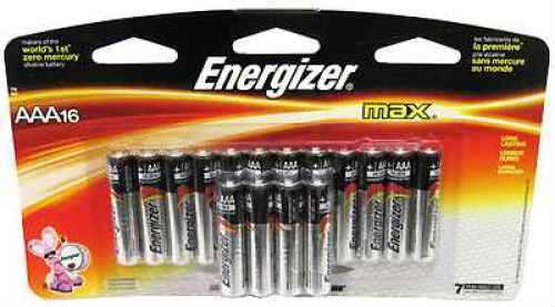 Rayovac E92Lp16F3 AAA Max Black/Silver 1.5V Alkaline Qty (16) Single Pack