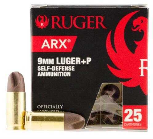 9mm Luger 74 Grain Hollow Point 25 Rounds Ruger Ammunition