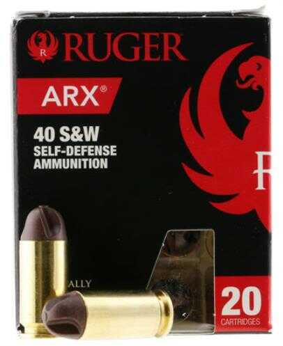 40 S&W 97 Grain Hollow Point 20 Rounds Ruger Ammunition