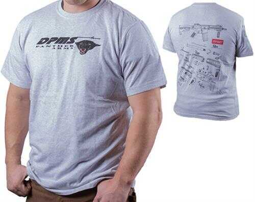 DPMS PDW Schematic T-Shirt Gray Med
