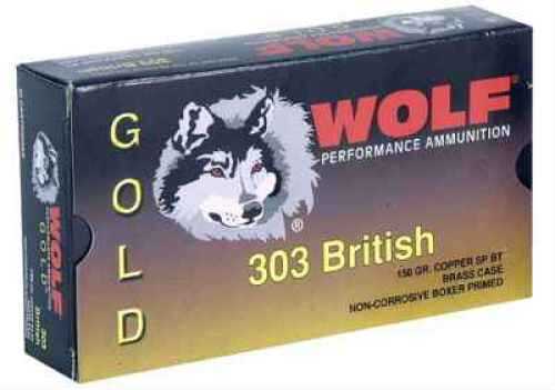 303 British 20 Rounds Ammunition Wolf 150 Grain Soft Point