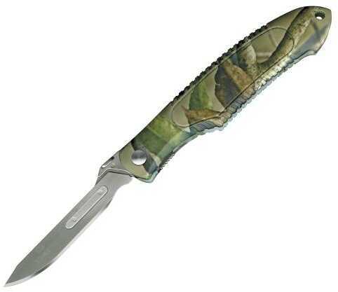 Havalon Xtc-60pracam Piranta Field Knife 2.75" Stainless Steel Replaceable Plastic Camo