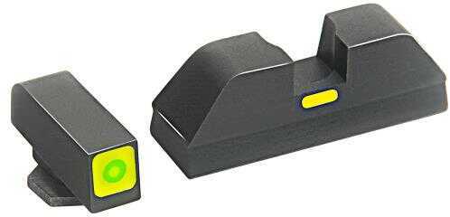 AmeriGlo CAP - Combative Application Pistol Sight Fits Glock 20 21 29 30 31 32 36 Green/Green Tritium Font w