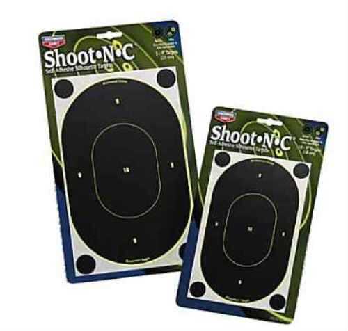 Birchwood Casey Shoot-N-C Targets: Silhouette 9" Oval Target Per 6 Md: 34905