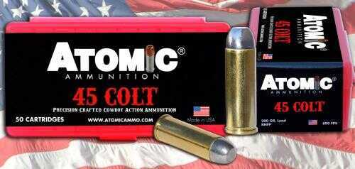 45 Colt 200 Grain Lead 50 Rounds Atomic Ammunition