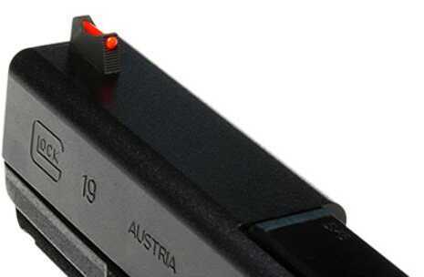 Wilson Vickers Elite Snag Free Front Red Fiber Optic for Glock 9/40 Black 688For245