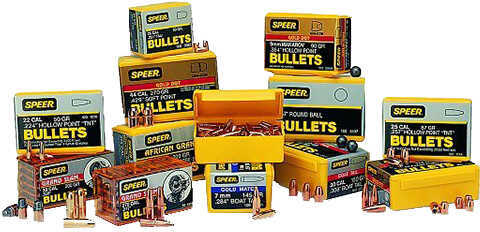Speer 40 S&W 10mm 180 Grain Flat Nose Copper Coated Bullets, 500 Per Box Md: 4713