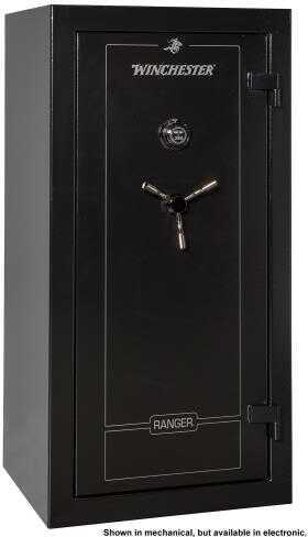 Winchester Safes Ranger 26 Electronic Entry Black Powder Coat 12 Gauge Steel Holds Up To 28 Long Guns Fireproof- Yes