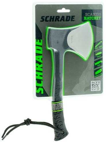 Schrade SCAXE10CP Small Axe 3.55" 3Cr13 Stainless Steel Thermoplastic Rubber