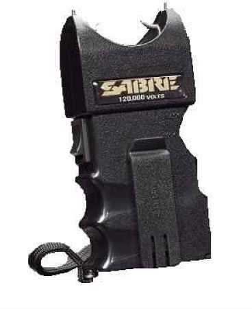Sabre Stun Gun - 400000 Volt On/Off Wrist & Belt Clip Black