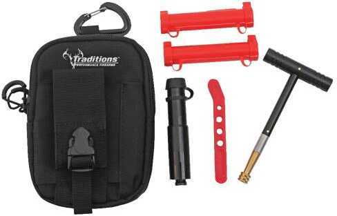 Traditions Field Shooters Kit with Belt Pouch Shooting Black Md: A3869
