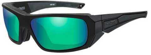 Wiley X CCENZ07 Enzo Eye Protection Black Matte Emerald Mirror Lens