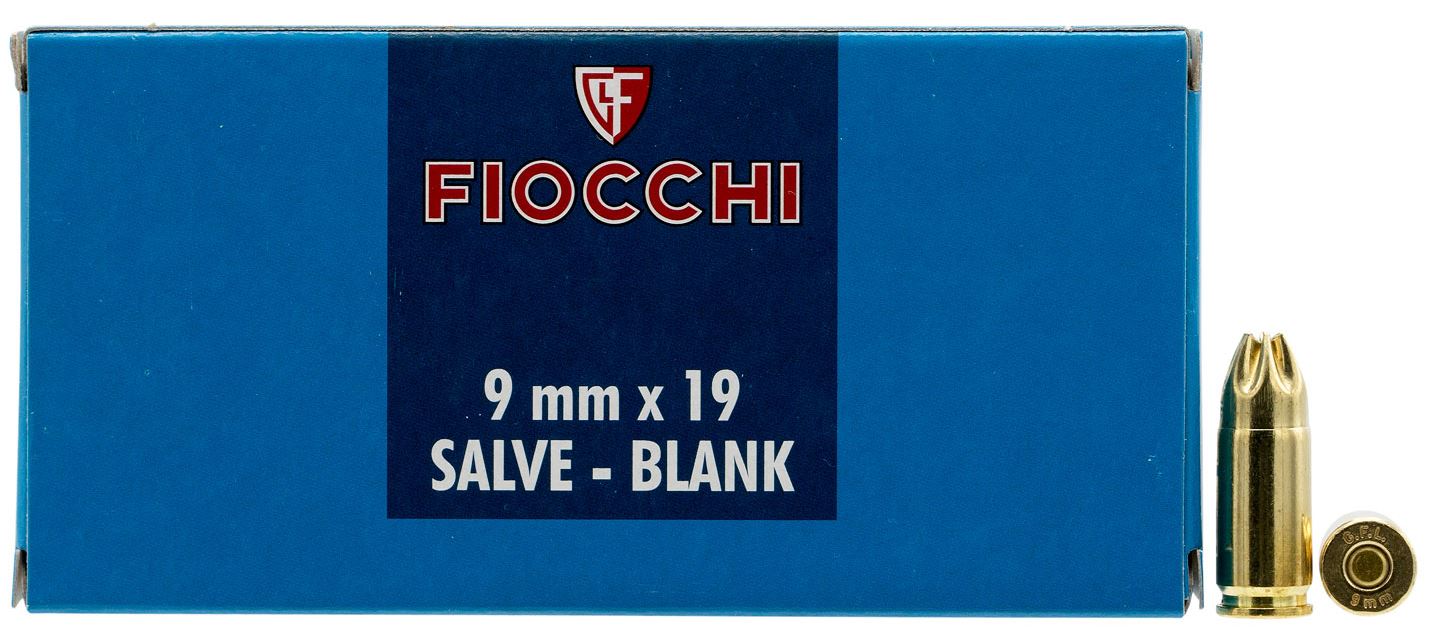 9mm Luger N/A Blank 50 Rounds Fiocchi Ammunition