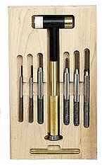 Pachmayr Deluxe Set Tool Brass 7 Punches/Hammer 7031298