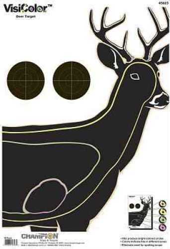 Champion Targets 45823 VisiColor Hanging Paper 13" x 18" Deer Black 10 Pack