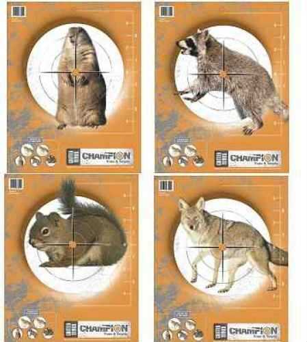 Champion Critter Series Target Paper 2Ea. Of 5 ANIMALS 10-Pk.