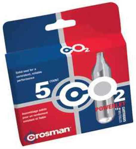 Crosman 231B Powerlet CO2 Cartridges 12 Grams Stainless 5pk