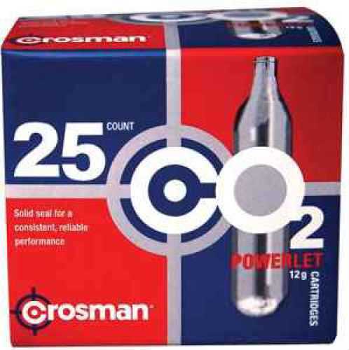 Crosman 2311 Powerlet CO2 Cartridges 12 Grams Stainless 25pk