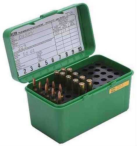 MTM Deluxe Ammo Box 50 Round Handle 223 Rem 204 Ruger® Green H50-Rs-10