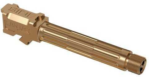 LanTac USA LLC 9INE Barrel Bronze Threaded 1:10 Fluted Fits Glock 19 01-GB-G19-TH-BRNZ