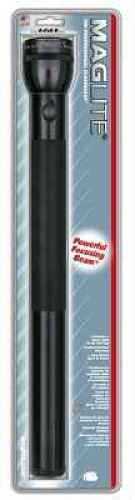 Mag 6 D-Cell Flashlight Black - Hang Pack High-intensity Krypton Light Beam 1/2 Turn Cam Action Focus Self-Cleaning
