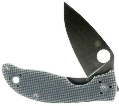 Spyderco Polestar Folding Knife 3.3" Circle Thumb Hole/Pocket Clip CTS BD1 VG-10 Blade Plain Edge C220GPGY