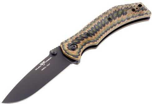 Wilson Combat WTKELCMCG10 Extreme Lite Carry Folder 3.5" N690Co Stainless Steel Drop Point G10 Camouflage