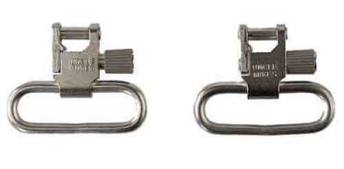 Uncle Mikes QD Swivels For Auto Single Shot Ruger® Carbines 115 1" Nickel-Plated - Fore End Adapter Fits Barrel