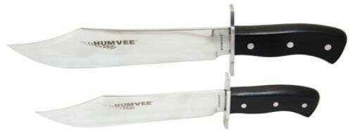 Humvee Accessories HMVBC03BK Bowie Knife Multiple Stainless Steel Fixed Black Pakawood