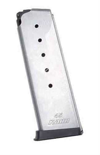 Kahr Arms K625G PM45/CM45 45 ACP 6 Round Stainless Steel Finish with Grip Extension
