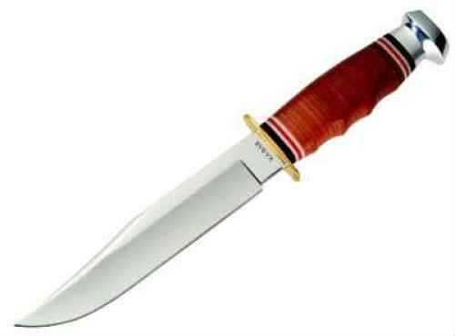 Ka-Bar Leather Handle Bowie Knife