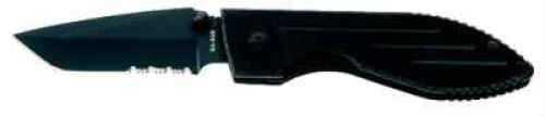 Ka-Bar 3075 Warthog Folder 3" 3Cr13 SS TantoHandle w/Sheath Serrated Blade Black G-10