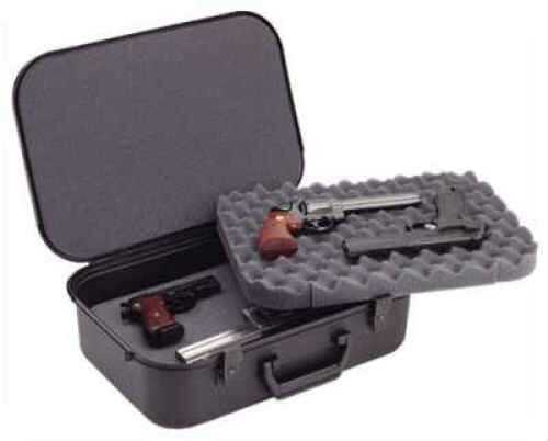 Plano Black Four Pistol Case With Key-Lock Latches Md: 10089